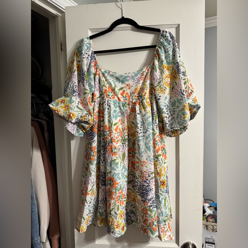 Floral Puff Sleeve Dress